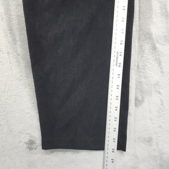 Vintage 90s Koret Petites Pants Womens Size L Black Sueded Pull On Office Career - Picture 4 of 8